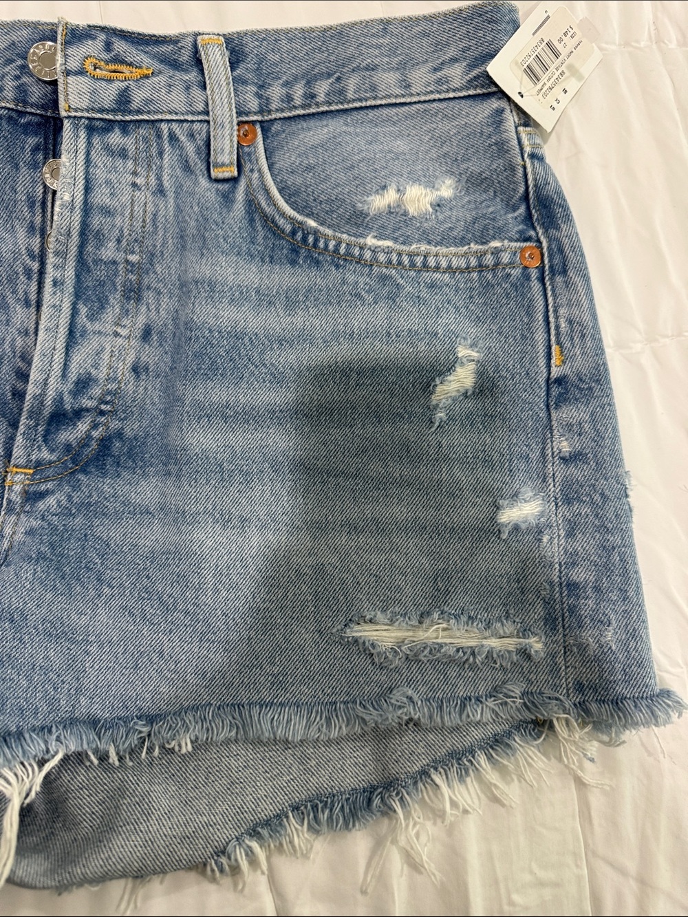 Agolde Light Parker Vintage Cut Off Shorts NWT - Picture 6 of 8